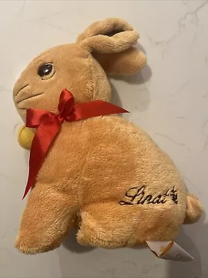 Lindt Chocolate Bunny Rabbit Zip Up Hidden Pouch Red Bow Bell Soft Toy Plush 12  • £9.99