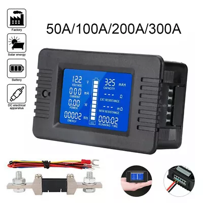 Digital Monitor LCD Watt Meter DC Ammeter Battery Power Volt Amp Analyzer Car AU • $41.70