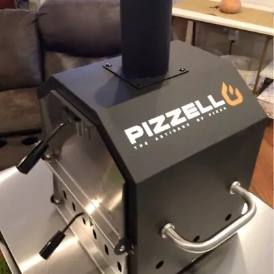 Outdoor Wood Fired Pizza Oven Portable Steel 2 Rack Dual Chamber Pellet Cooker • $168.89