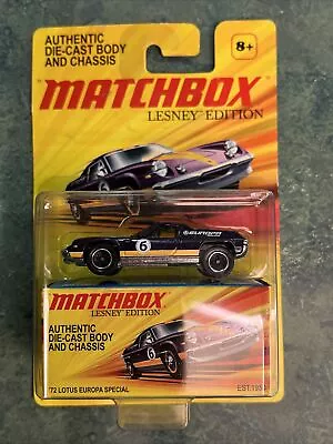 Matchbox Lesney Edition 1972 Lotus Eurpora Special • $12