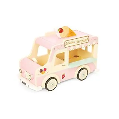 Le Toy Van - Wooden Doll House Dolly Ice Cream Van Play Set For Dolls Houses | • £43.99