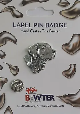 Labrador Lapel Pin Badge British Made Pewter Pet Dog Hat Tie Brooch Pin A4 • £6.59