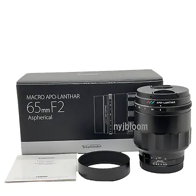 $1255.63 • Buy New Voigtlander MACRO APO-LANTHAR 65mm F2 Aspherical Lens For Sony E Japan Made