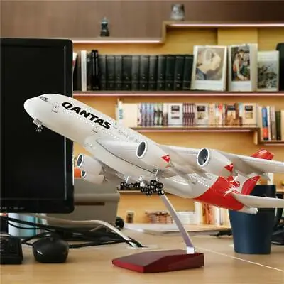 Qantas A380 Large Plane Model   A380  45Cm  Stand  (NO LED LIGHTS) • $119.07