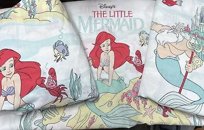 Vintage Disney My Little Mermaid Twin Sheet Set Read Details • $35