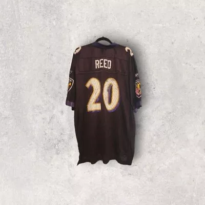 Ed Reed Baltimore Ravens Reebok Vintage NFL Jersey Black Men's XL Black • $43.97