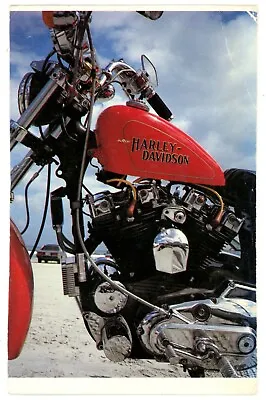 Candy Red Harley Davidson AMF Harley-Davidson Motorcycle Postcard • $9.40