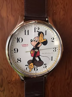 Vintage Lorus Classic Mickey Mouse Hands Wrist Watch Wall Clock Disney -works! • $38.95