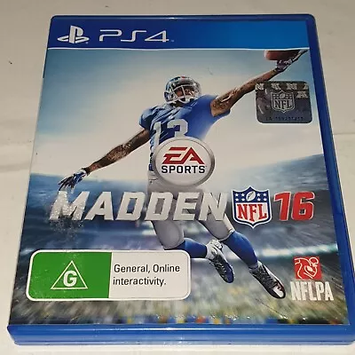 Madden NFL 16 - PS4 / Playstation 4 Game - Complete - FREE POST • $7.99