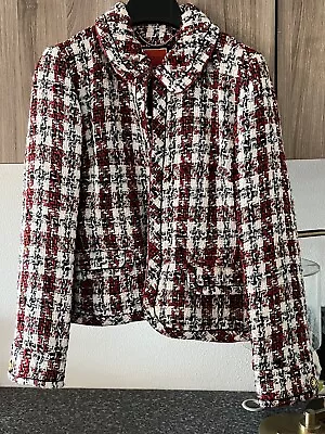 NWT J Crew Women's Collared Lady Jacket In Painterly Tweed-Sz 8 • $89.99