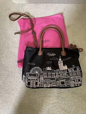 Women’s Vendula London Tote/ Shoulder Bag Pink London Design On Black. Exc Con • £48