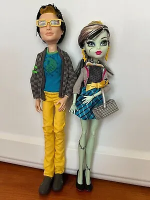 MONSTER HIGH Frankie Stein And Jackson Picnic Casket EUC • $49.99