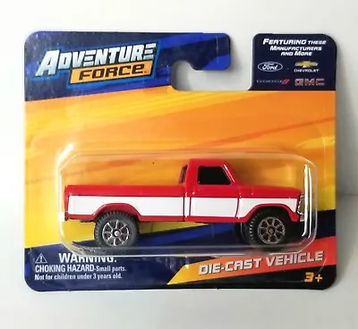 Maisto 1977 Ford F 100 Pickup Truck 4x4 Hot Red White Adventure Force Wheels • $5.79