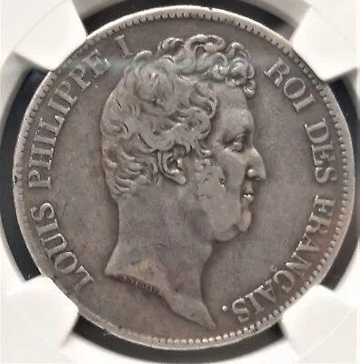 1831 W France 5 Francs   NGC  VF 30  Nice Silver Coin       #1176  # 29-6 • $125