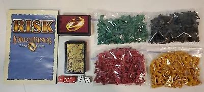 Lord Of The Rings Risk Trilogy Replacement Pieces Manual Dice Armies And Cards • $10