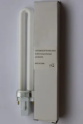 LET 9w G23 2 Pin Ultraviolet UV-B UVB Blacklight CFL Tubular Bulb 165mm Long • £5.99