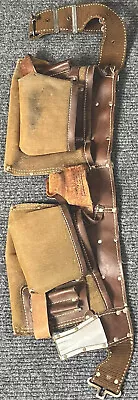 Leather Tool Belt Carpenter Tool Pouch Framers Tool Belt Handyman Belt • $37.88