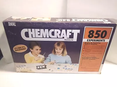 Vintage Ideal Chemcraft Chemistry Set Kit 850 Experiments 1987 Science  • $19.99