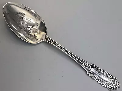 Log Cabin Detroit Michigan Souvenir Spoon Sterling Silver 5.5  • $35