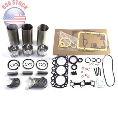 Mitsubishi L3E L3E-61SDH Engine Overhaul Rebuild Kit Fits Volvo EC15 21mm Pin • $213.75