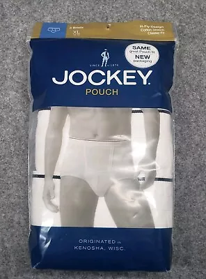 3 Pack Jockey Pouch H-Fly Design Classic Fit Briefs X-Large 40-42 Tighty Whiteys • $19.98