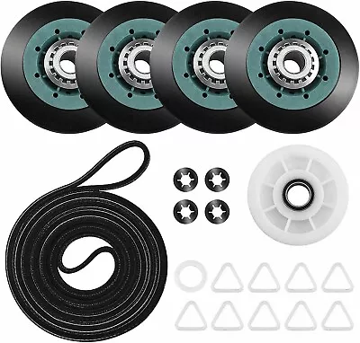 MED9600SQ0 Maytag Heavy Duty Dryer Rollers Pulley Belt Kit • $36.99