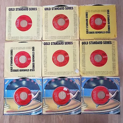 Lot Of 9 ELVIS PRESLEY Gold Standard 447 Series Red Label 45 Rpm Records • $10.50