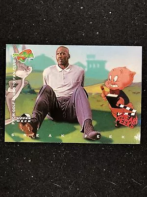 Michael Jordan ( Space Jam ) 1996 Upper Deck Card #52 From Golf Clubs To Fan • $9.99