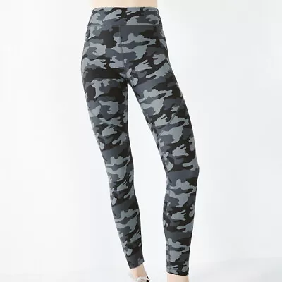 Hush Lettie Printed Leggings Womens Ladies High Rise Charcoal Camo Size XXS-S • £18