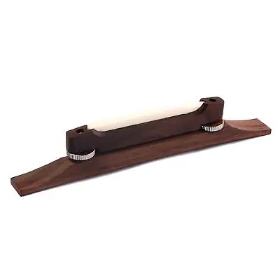 Rosewood Bridge With Bone Saddle For Archtop Jazz Guitar Mandolin Parts Luthier • $13.19