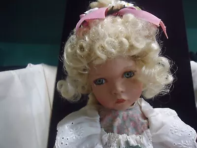 Knowles Mary Mary Quite Contrary Porcelain Doll Dianna Effner  1990 In Box W COA • $20.96