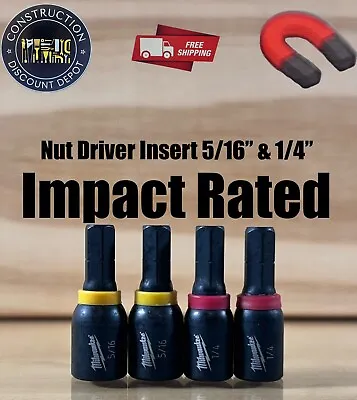Milwaukee SHOCKWAVE Impact Duty Insert Magnetic Nut Driver Set 4Pcs • $10.35