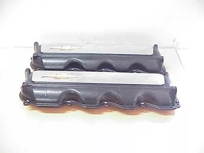 2 Bowtie Chevrolet Aluminum Valve Covers W/ Oilers 17802727 For Chevy R07 NASCAR • $200