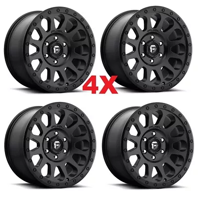 17 Black Wheels Rims Fuel Vector Black Ring Method Rhino • $1119