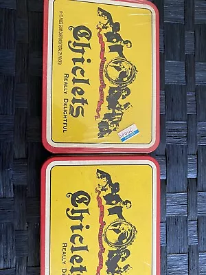 Vintage Chiclets Gum Tins. • $30