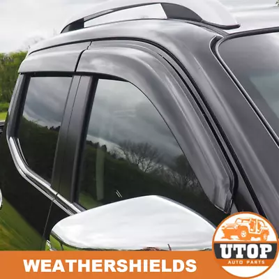 Matt Black Weather Shields Window Visors For Nissan Navara NP300 D23 2015-2023 • $49.99