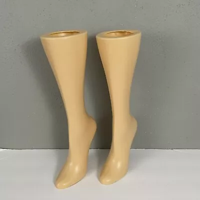 Female Plastic Calf High Mannequin Legs SET OF TWO W Heel 15 H - Self Standing • $42