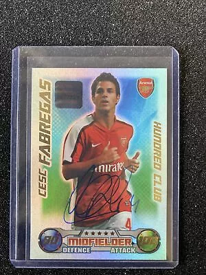 Topps Match Attax 08/09 Cesc Fabregas Autograph Signed Card With Hologram  • £150