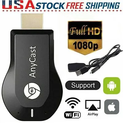 AnyCast WiFi Display Dongle Receiver DLNA TV Stick HDMI Airplay Miracast 1080P • $13.99