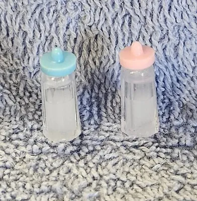(2x) Miniature Reborn Baby Bottles With Fake Milk For Tiny Reborn Babies ❤ • $3.99