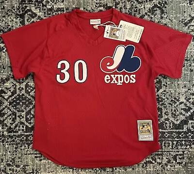 MITCHELL & NESS Montreal Expos Tim Raines Batting Practice Jersey L Large MLB • $42.50