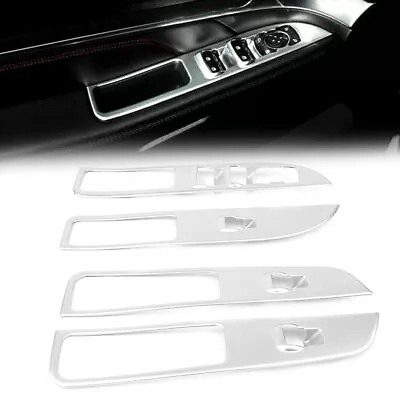 Car Inner Window Switch Panel Frame Cover Trim Chrome For Ford Explorer 2016-18 • $60.65