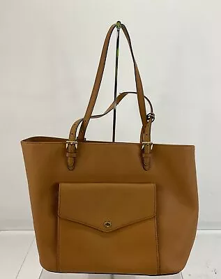 MICHAEL Michael Kors Tan Brown Saffiano Leather Tote Handbag • $14.99
