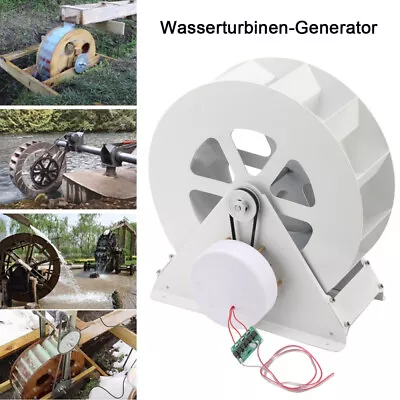 Outdoor Generator Charger Wind Power Water Flow Wheel Hydroelectric Generator US • $219