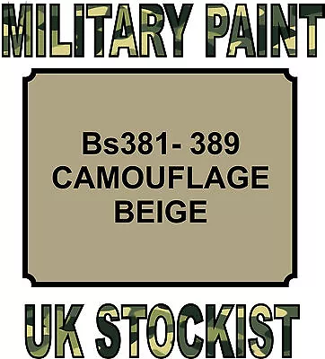 389 Camouflage Beige Military Paint Metal Steel Heat Resistant Engine  Vehicle • £14.99