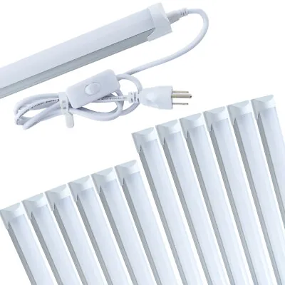 T8 Integrated 4FT 12 PACK Led Bulbs Tube Light 24W Led Shop Light Fixture 6000K  • $97.99