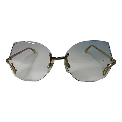 Moonlight II Frameless Eyeglasses GEP 22 KTS Multi Facets  Elton John H3626 • $33.98