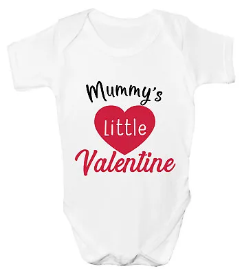 £6.99 • Buy Valentines Day Baby Grow Mummy's Little Valentine Vest First Bodysuit Gift