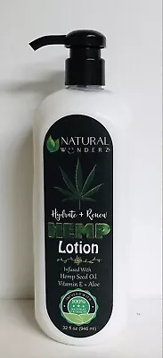 Hydrating Lotion With Hemp Oil Vitamin E & Aloe Vera 32 Fl Oz • $32.99