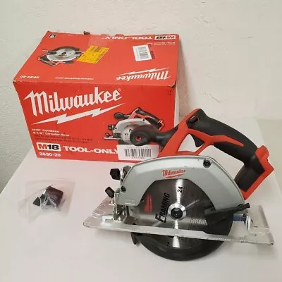 Milwaukee M18 18V Lithium-Ion Cordless 6-1/2 In. Circular Saw (Tool-Only) • $93.99